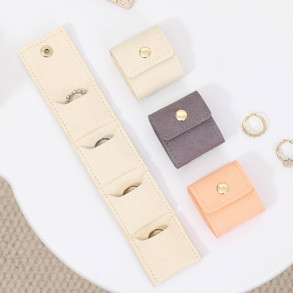 Women Bags For Office - กระเป๋าใส่เครื่องประดับแบบพกพาหลายช่องสำหรับการเดินทางใช้ในชีวิตประจำวัน ของขวัญสำหรับผู้หญิง นักเรียน พนักงานออฟฟิศ