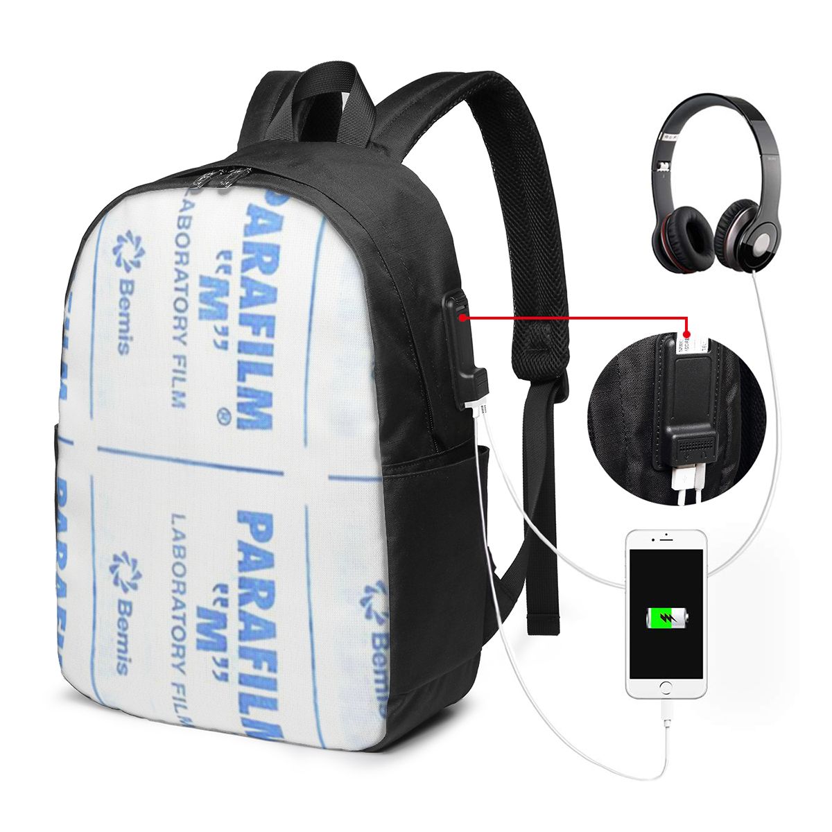 Women Bags For Laptop - พาราฟิล์มเป็นกระเป๋าเป้สะพายหลังสำหรับเดินทาง กระเป๋าใส่โน้ตบุ๊ก กระเป๋าคอมพิวเตอร์ กระเป๋านักเรียน กระเป๋าใส่แล็ปท็อป กระเป๋าสะพายไหล่สำหรับผู้ชายและผู้หญิง