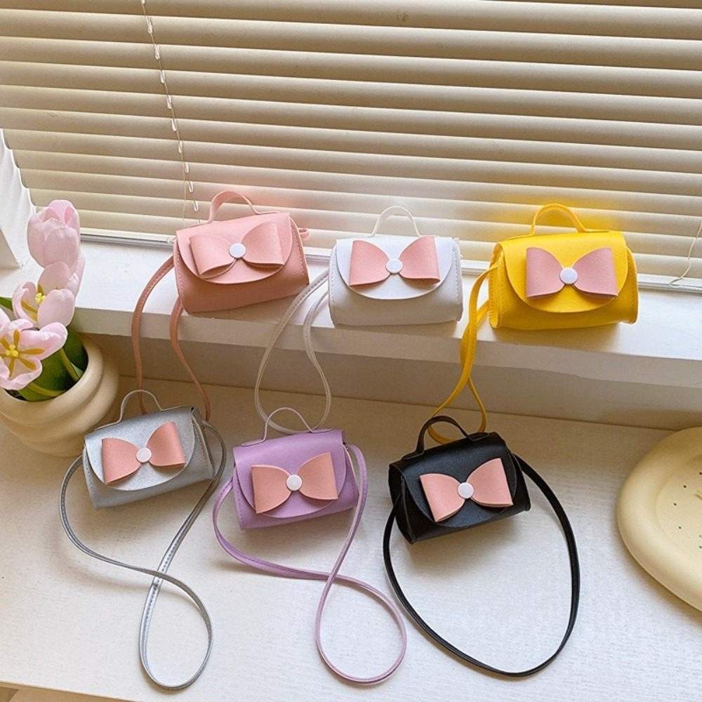 Women Bags Manufacturer - กระเป๋าสะพายข้างลายการ์ตูนน่ารัก ดีไซน์โบว์เก๋ไก๋ วัสดุ PU ทันสมัย ขนาดเล็ก