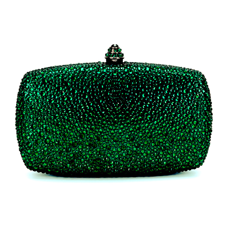 Women Bags Green - กระเป๋ากระเป๋าถืองานเลี้ยงกลางคืนกระเป๋าคลัทช์สีเขียวคริสตัลหินสำหรับเจ้าสาวกระเป๋าถือสะพายไหล่ผู้หญิงพลอยเทียมสำหรับงานเลี้ยงงานแต่งงานของผู้หญิง