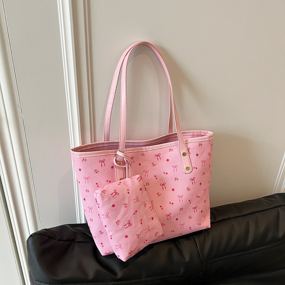 Women Bags Manufacturer - กระเป๋าถือแบบมีซิปปิด ความจุขนาดใหญ่ ดีไซน์โบว์ ทันสมัย กระเป๋าสะพายไหล่ ดีไซน์เรียบง่าย