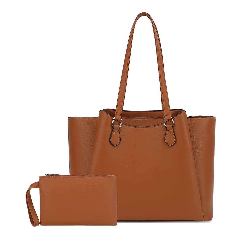 Women Bags For Office - กระเป๋าโท้ทสำหรับผู้หญิง, กระเป๋าสะพายไหล่หนัง PU ขนาดใหญ่พร้อมกระเป๋าเล็ก, กระเป๋าใส่แล็ปท็อปขนาด 13.5