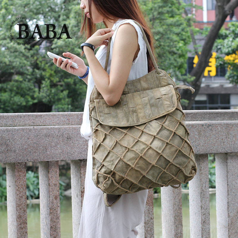 Women Bags Rack - ใหม่ยุโรป/อเมริกันกระเป๋าเป้สะพายหลังผู้หญิงขนาดใหญ่ความจุกระเป๋าเป้สะพายหลังหนังกลางแจ้งหนังผู้หญิงกระเป๋าน้ํา
