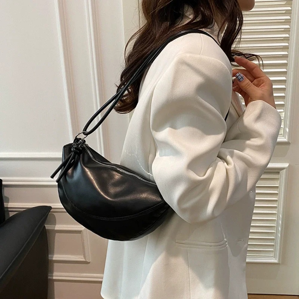 Women Bags Manufacturer - กระเป๋าสะพายไหล่ PU วัสดุซิป 2025 คุณภาพสูง สีพื้น