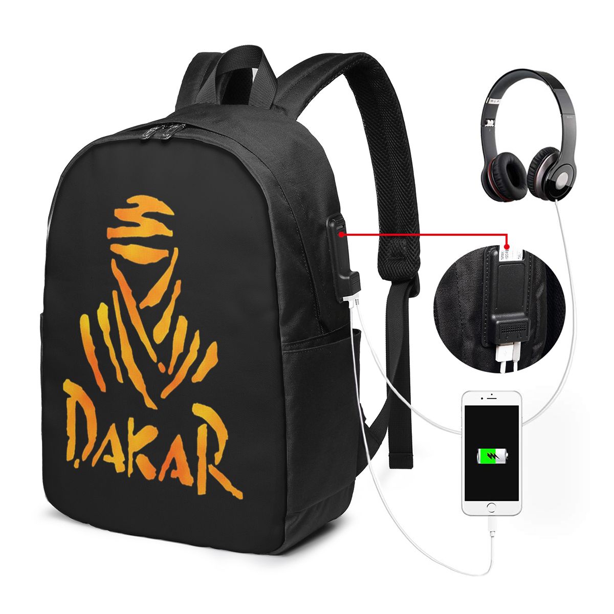 Women Bags For Laptop - ดาการ์ แรลลี่กระเป๋าเป้สะพายหลังสำหรับมอเตอร์ไซค์ กระเป๋าใส่โน๊ตบุ๊ค กระเป๋าคอมพิวเตอร์ กระเป๋านักเรียน กระเป๋าสะพายแล็ปท็อปสำหรับผู้ชายผู้หญิง