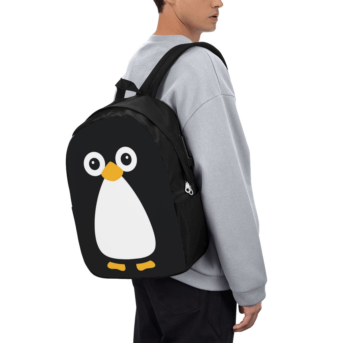Women Bags For Laptop - กระเป๋าเป้สะพายหลังลายเพนกวินน่ารัก กระเป๋าใส่โน๊ตบุ๊ค กระเป๋าคอมพิวเตอร์ กระเป๋านักเรียน กระเป๋าสะพายไหล่สำหรับผู้ชายและผู้หญิง