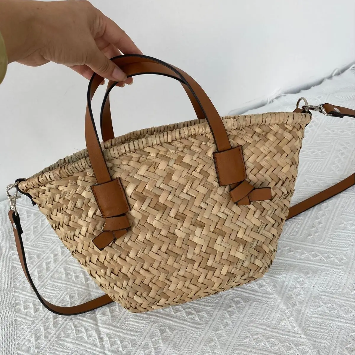 กระเป๋าหวายสไตล์โบฮีเมียน ทำมื - Basket Bag Wicker บทวิจารณ์และราคา