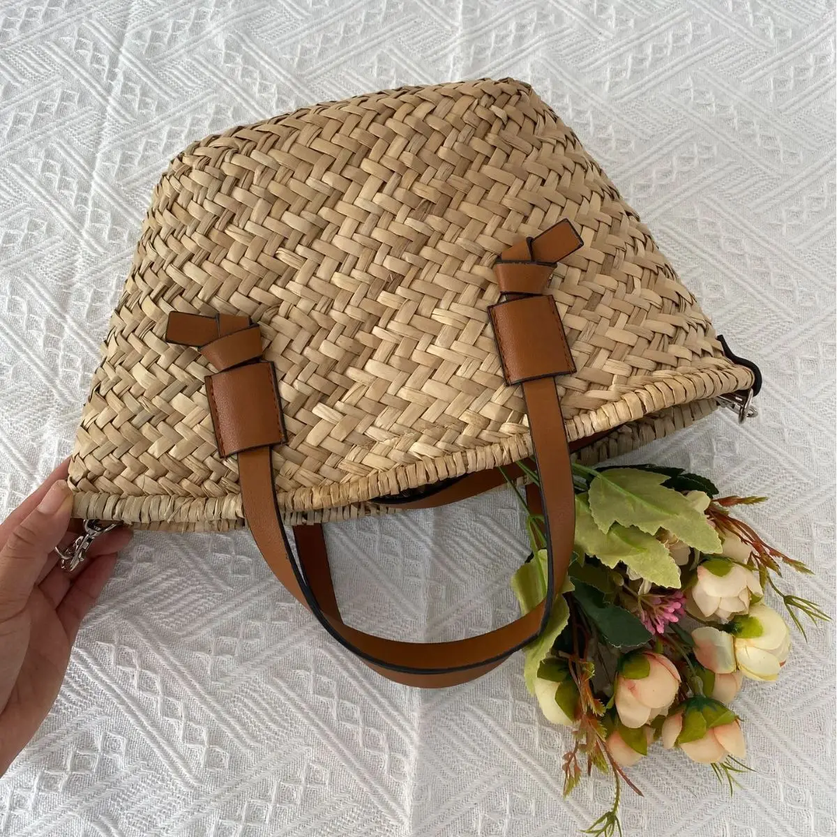 กระเป๋าหวายสไตล์โบฮีเมียน ทำมื - Basket Bag Wicker บทวิจารณ์และราคา