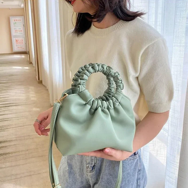 กระเป๋าถือขนาดเล็กผู้หญิงจีบไห - Women Bags Rack บทวิจารณ์และราคา