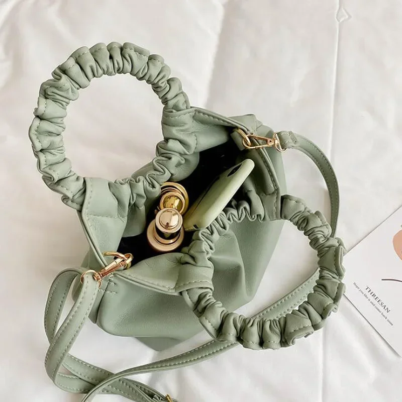 กระเป๋าถือขนาดเล็กผู้หญิงจีบไห - Women Bags Rack บทวิจารณ์และราคา