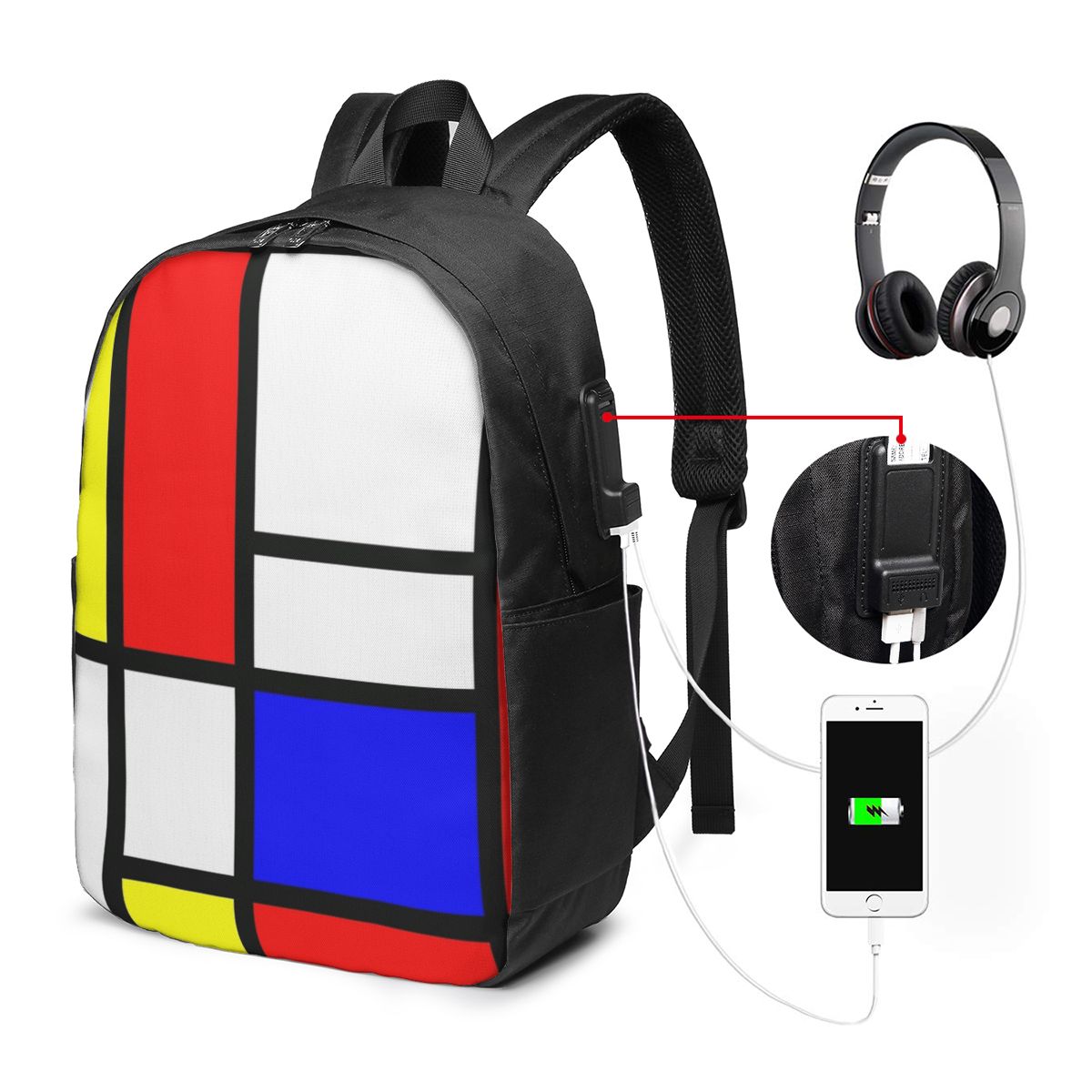 พีเอ็ต มอนดริแอน คอมโพซิชั่นกร - Women Bags For Laptop บทวิจารณ์และราคา