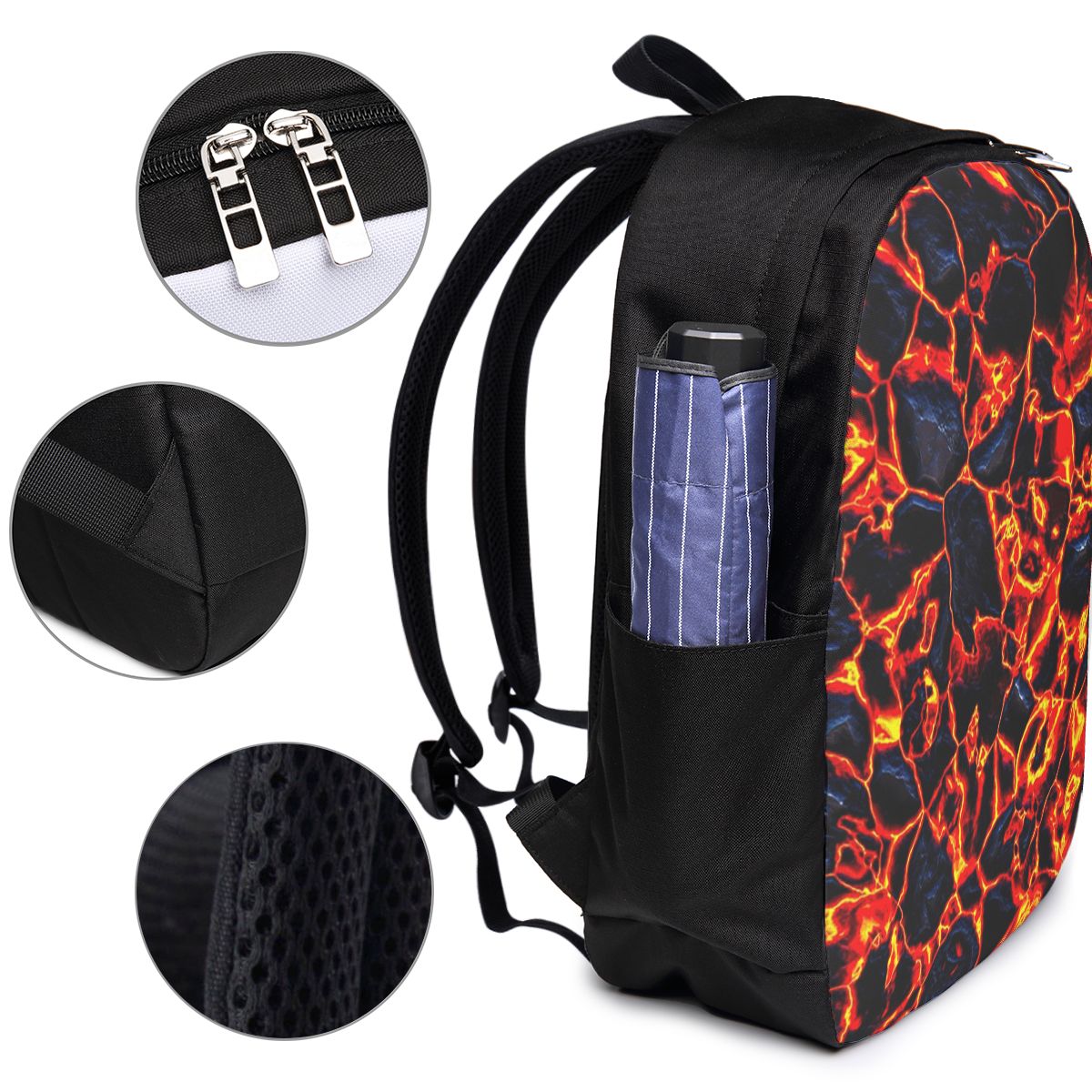 กระเป๋าเป้สะพายหลังลายภูเขาไฟล - Women Bags For Laptop บทวิจารณ์และราคา