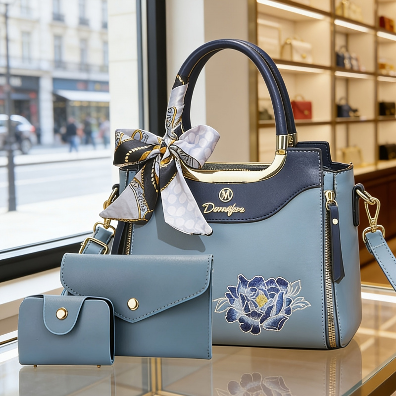 ชุดกระเป๋าถือปักลายคุณภาพสูง 3 - Women Bags For Office บทวิจารณ์และราคา