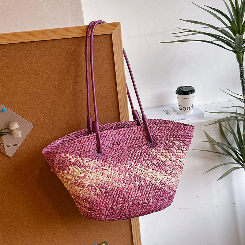 Casual หวายขนาดใหญ่ความจุ Tote - Basket Bag Wicker บทวิจารณ์และราคา
