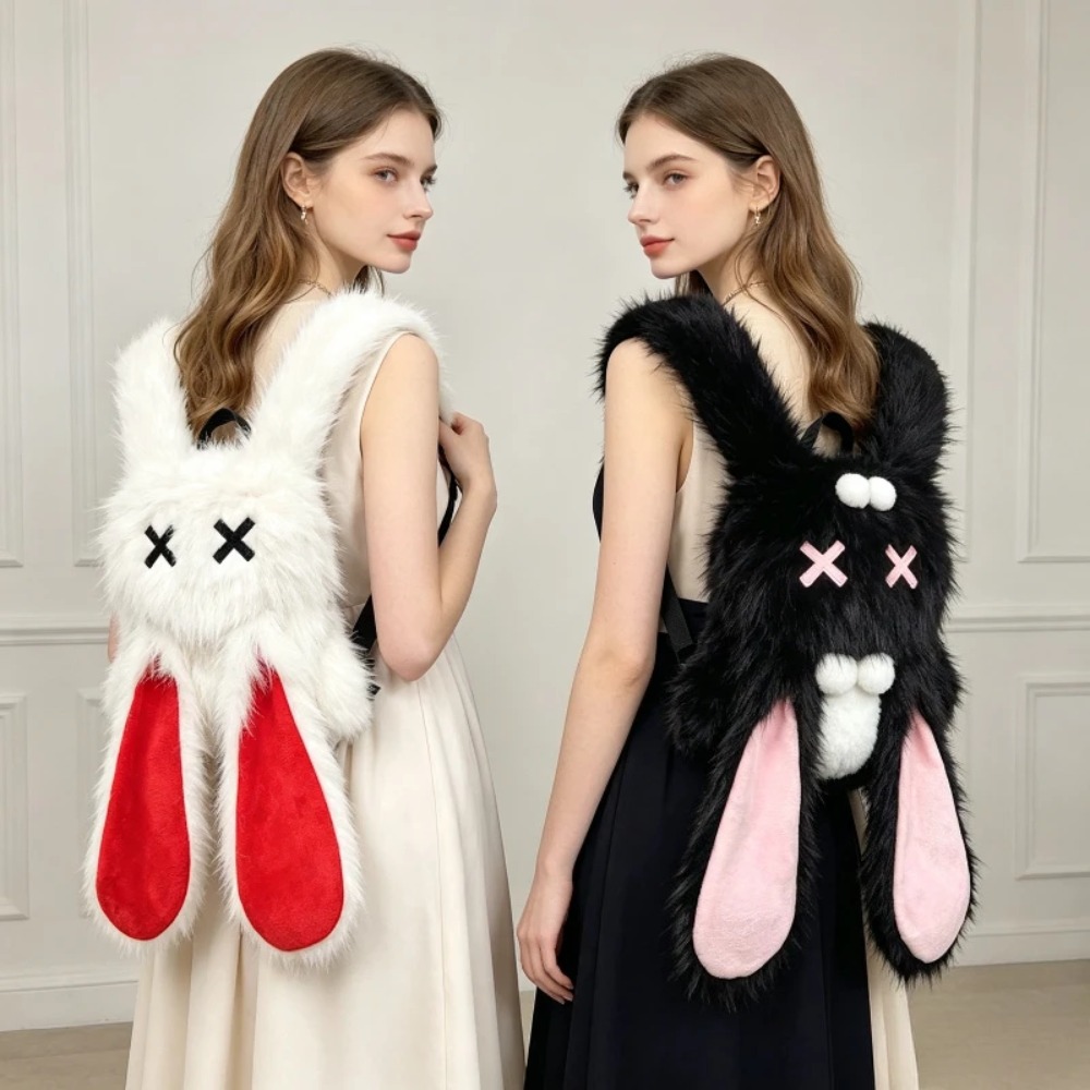 กระเป๋าเป้ขนนุ่มสไตล์ Y2K พังก - Women X Bags บทวิจารณ์และราคา