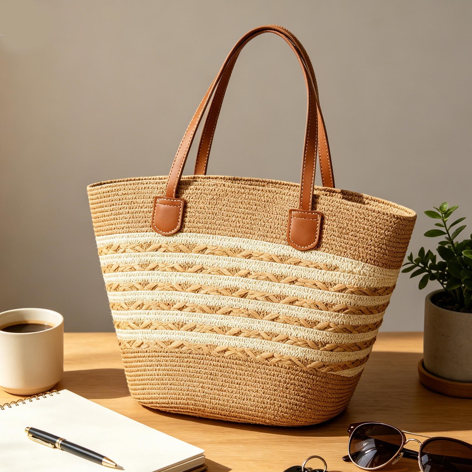 กระเป๋าโท้ททรงโบโฮขนาดใหญ่ ดีไ - Women Bags For Office บทวิจารณ์และราคา