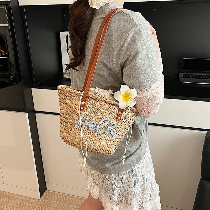 Casual หวายทอตะกร้ากระเป๋าหวาย - Basket Bag Wicker บทวิจารณ์และราคา